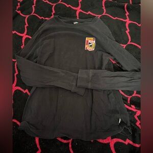 VANS AUTHENTIC WOMENS longsleeve tshirt with graphic on back EXCELLENT CONDITION